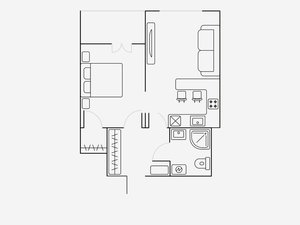 2-комнатная квартира: Москва, шоссе Энтузиастов, 3к1 (41 м²)