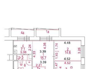 3-к кв. Москва ул. Гришина, 23К5 (65.5 м²)