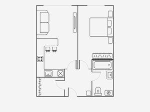 2-комнатная квартира: Москва, улица Василисы Кожиной, 13 (58 м²)