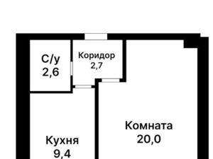 1-к кв. Москва ул. Красных Зорь, 51 (36.0 м²)