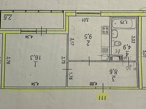 1-комнатная квартира: Санкт-Петербург, Уральская улица, 2 (42 м²)