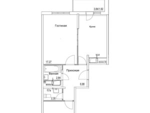 2-к кв. Москва Муравская ул., 42к1 (53.7 м²)