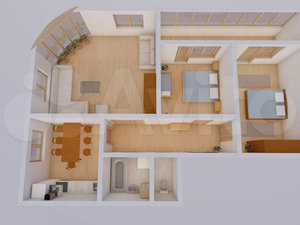 3-комнатная квартира: Москва, улица Ивана Сусанина, 4к5 (80 м²)