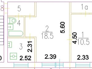 2-комнатная квартира: Москва, Живописная улица, 34к3 (43.2 м²)