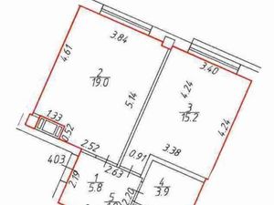 2-к кв. Санкт-Петербург Ремесленная ул., 15 (60.0 м²)
