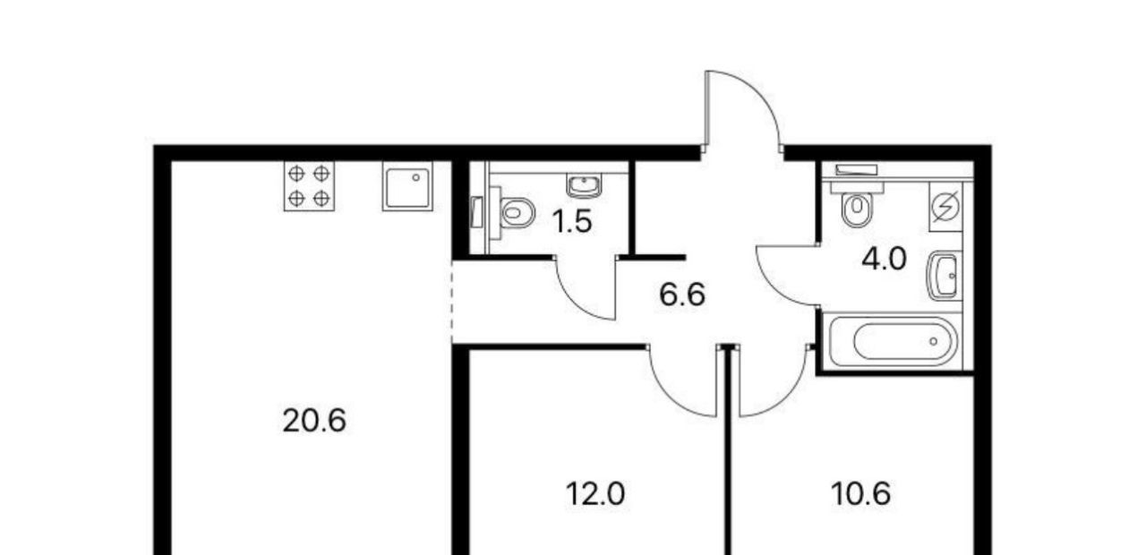 Сдается 2к квартира на Большая Филевская улица, 3к4, метро Фили, г. Москва